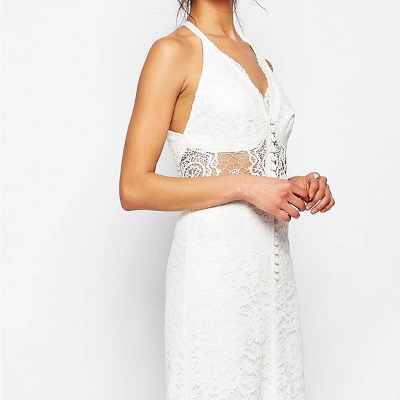 🦄REDUCED🦄 JARLO White Boho Lace Wedding Dress - Picture 3 of 9